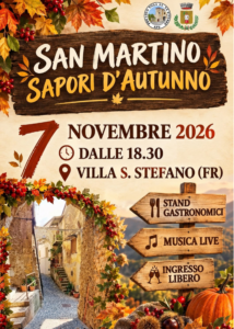 San Martino Sapori d’Autunno 7 Novembre Villa Santo